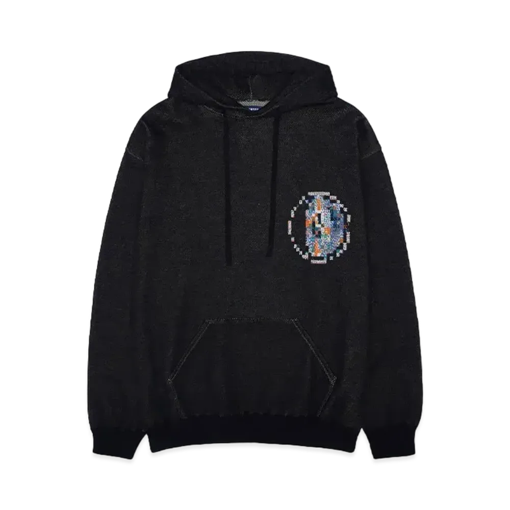 DUSTNATION ILIOS KNIT HOODIE "BLACK"