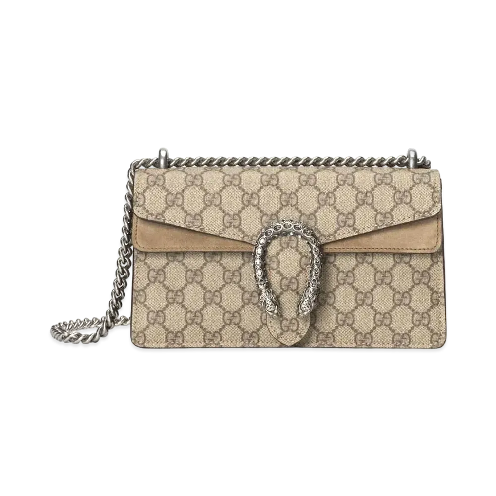 GUCCI Dionysus Small Shoulder Bag "GG Supreme Canvas"