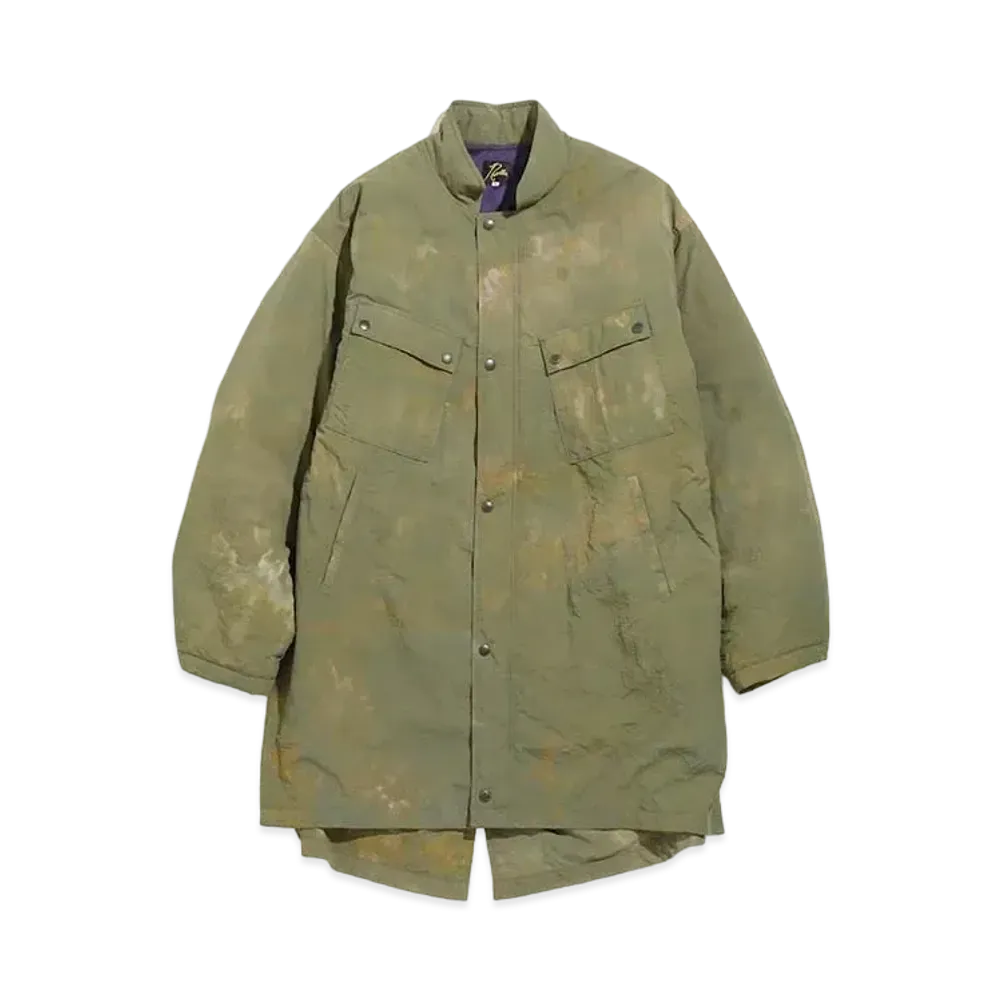 Needles C.P. COAT - NYLON TUSSORE / UNEVEN DYE "Olive"