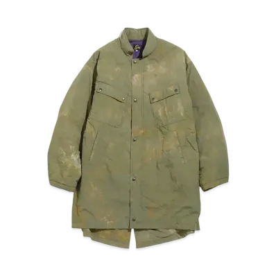 Needles C.P. COAT - NYLON TUSSORE / UNEVEN DYE "Olive"