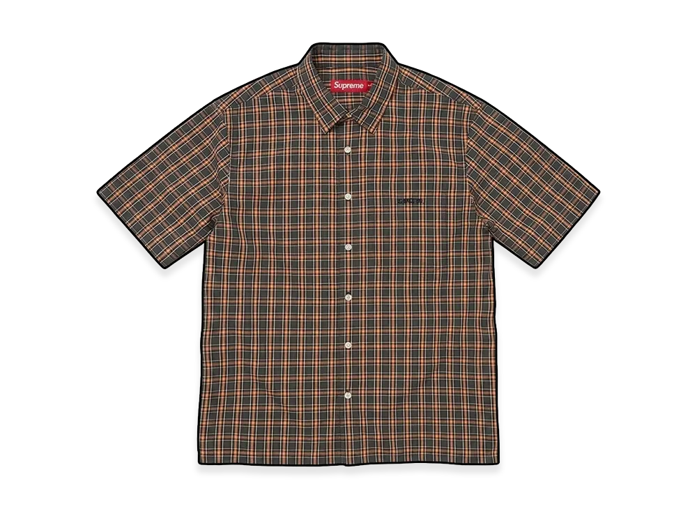 Supreme Mini Plaid S/S Shirt "Navy"