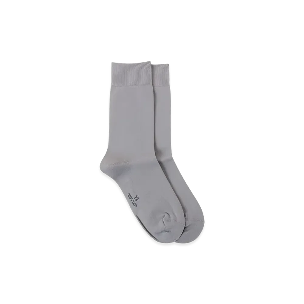 Y's Nylon Jersey Classic Socks "Grey"