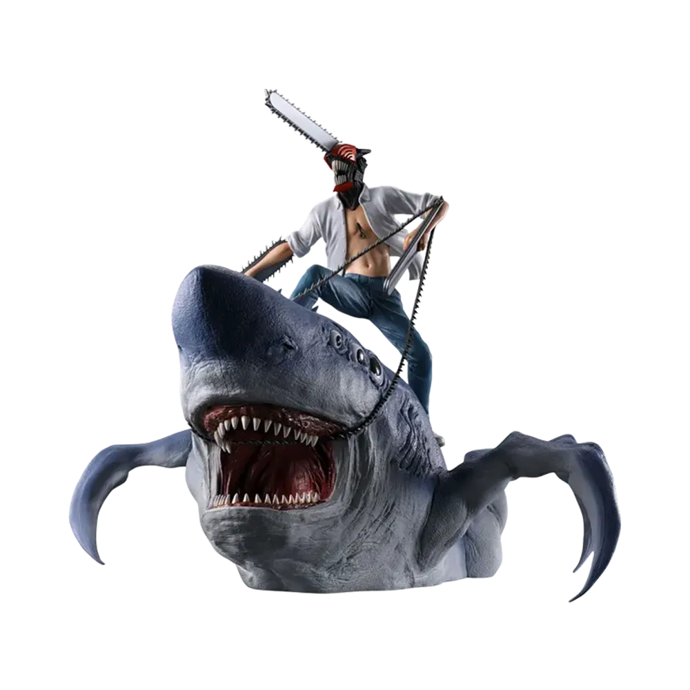 BANDAI "Ichiban Kuji" -Movie "Chainsaw Man Reze Arc"- Last One Prize Last Prize: Chainsaw Man & Beam Figure MEGAIMPACT