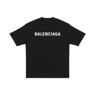 BALENCIAGA MENS New Copyright Medium Fit T-shirt "Black"