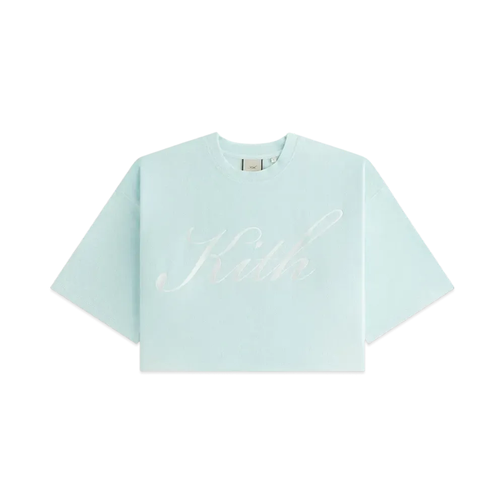 Kith Women Min Towel Terry Cropped Tee "Helium"