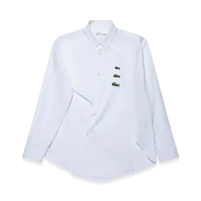 COMME des GARCONS SHIRT x LACOSTE Asymmetric Shirt "White"