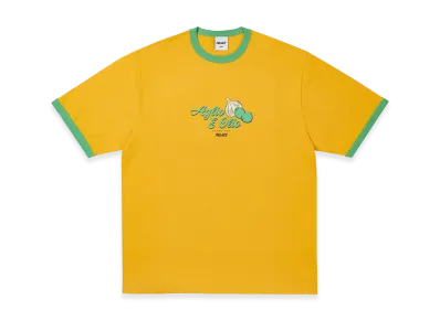 PALACE Aglio E Olio Ringer T Shirt "Sunny Yellow"