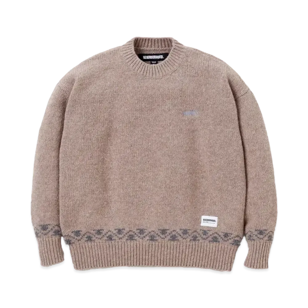 NEIGHBORHOOD Low Gauge Sweater "Beige"