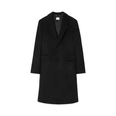 Burberry Men's Wool Cashmere Tailored Coat "Black"
