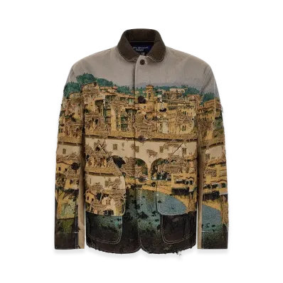 JUNYA WATANABE Jacquard Square Jacket "Black"