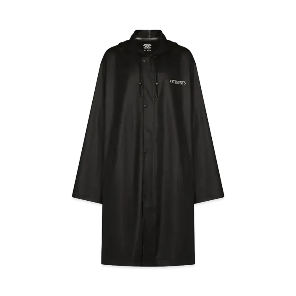 VETEMENTS Hooded Trench Court "Black"