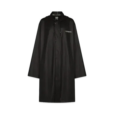 VETEMENTS Hooded Trench Court "Black"