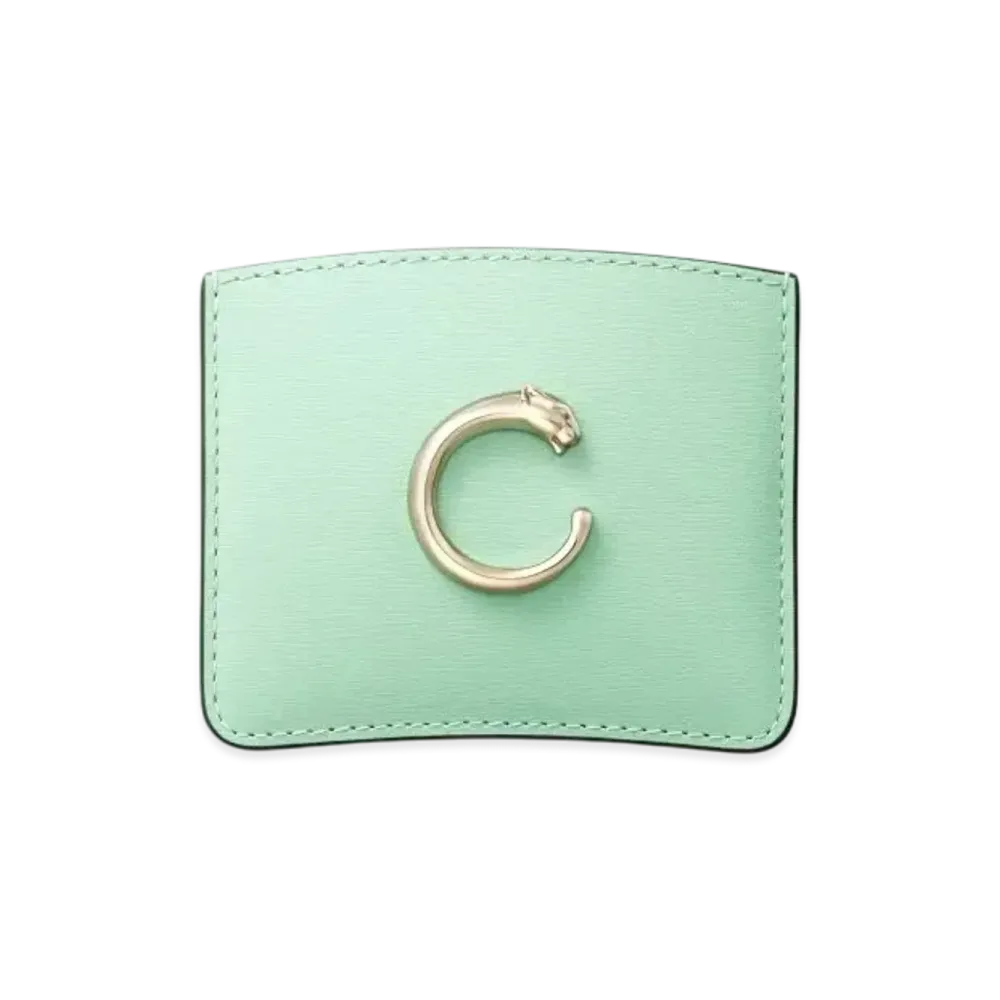 Cartier Simple Card Holder, Panthere de Cartier "Sage Green"