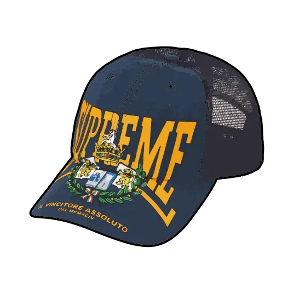 Supreme Crest Mesh Back 6-Panel "Navy"