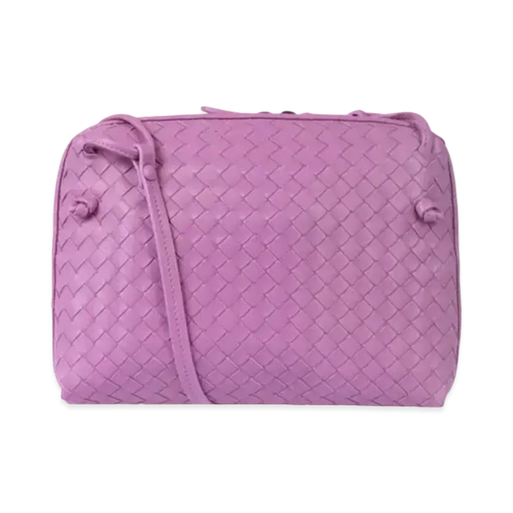 Bottega Veneta Lambskin Crossbody Bag "Purple"