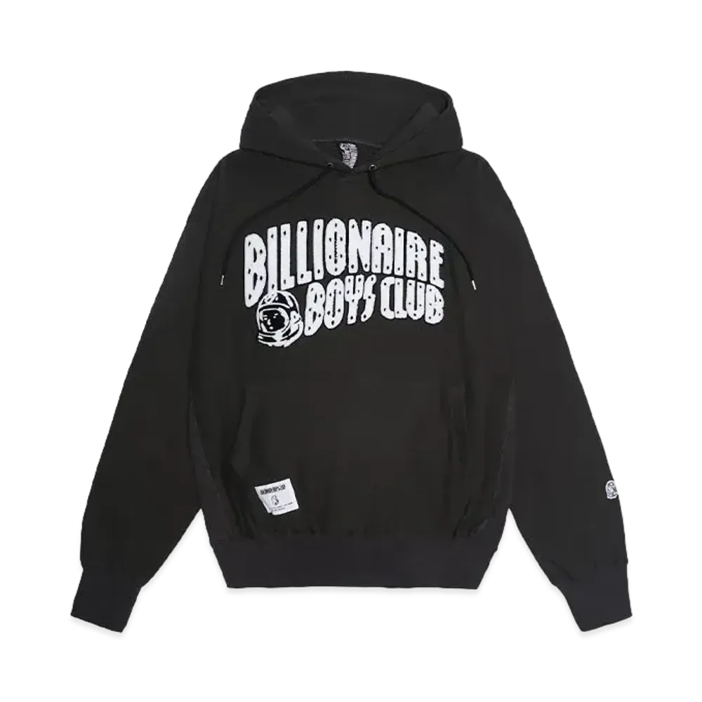 BILLIONAIRE BOYS CLUB CHENILLE LOGO COTTON HOODIE "BLACK"