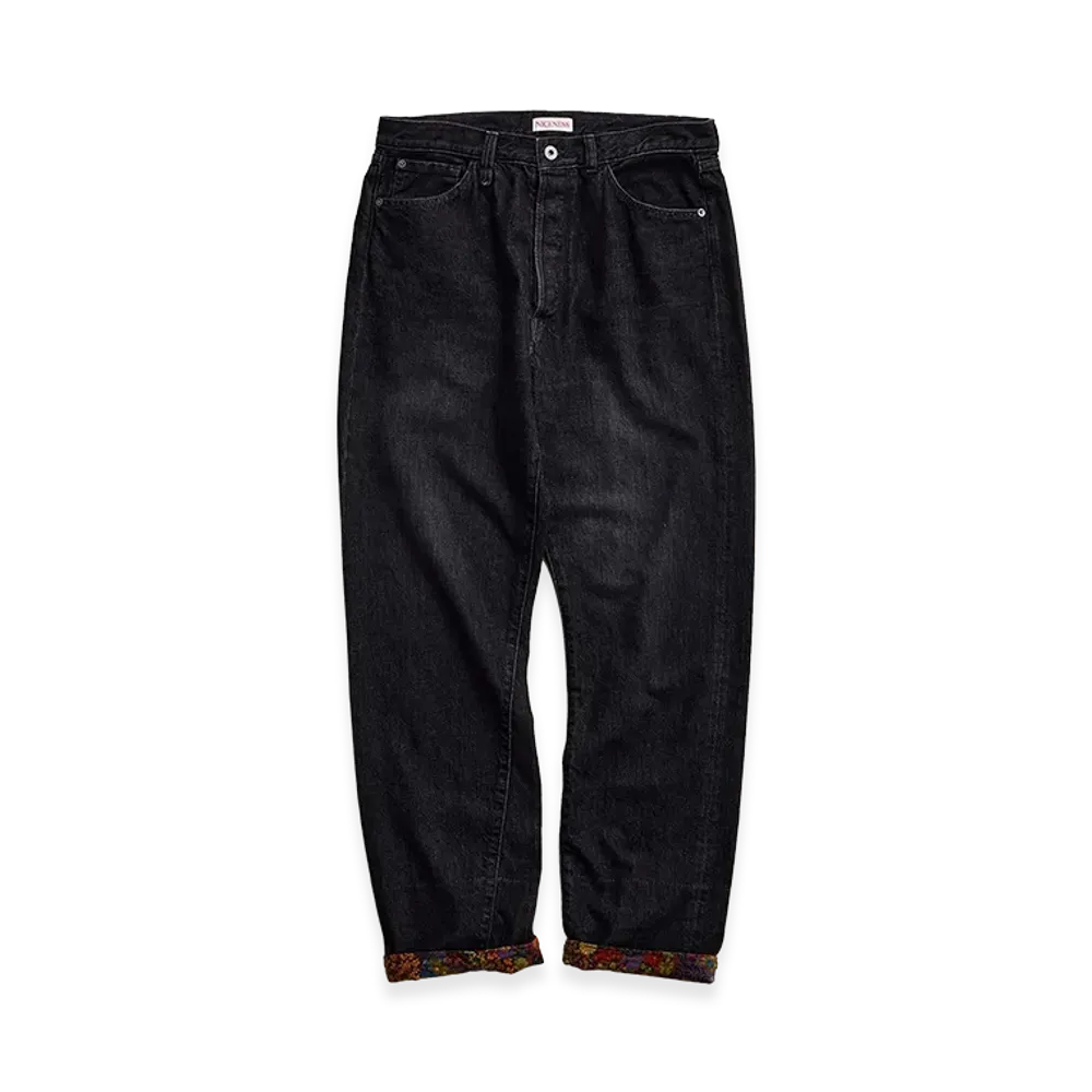 NICENESS Charles British Denim Trousers "Black"