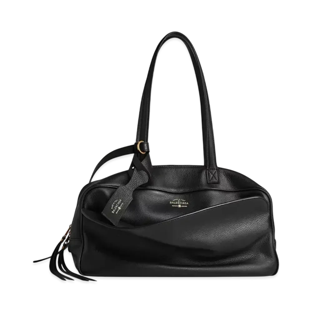 BALENCIAGA Carrie Medium Bowling Bag "Black"