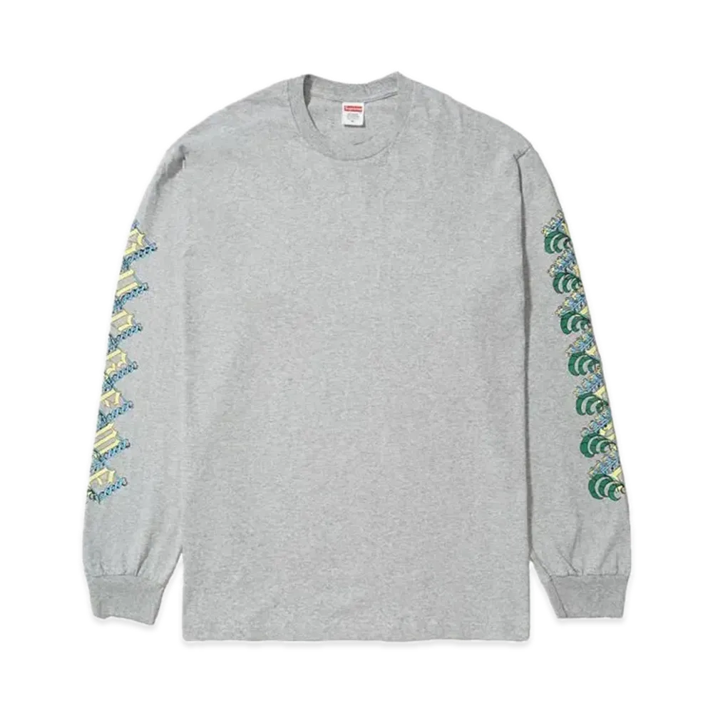 シュプリーム ストロベリー エルエス Tシャツ "ヘザー グレー"