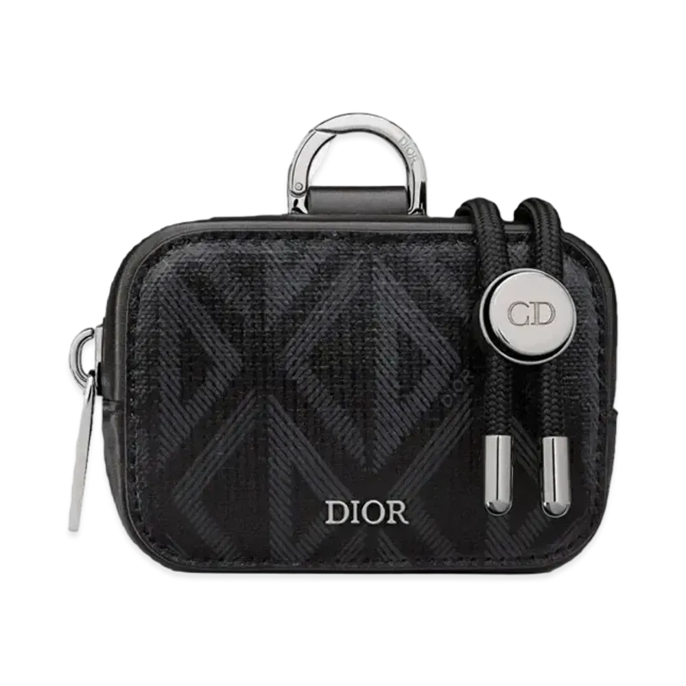 Dior D-Touch Horizontal Nano Pouch CD Diamond Canvas "Black"
