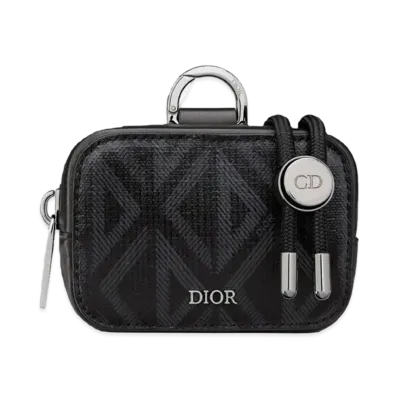 Dior D-Touch Horizontal Nano Pouch CD Diamond Canvas "Black"