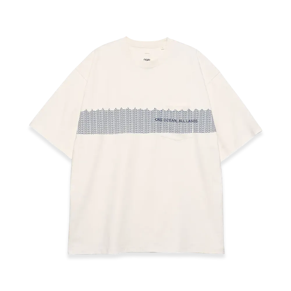 nanamica OOAL Graphic Pocket Tee "Ivory"