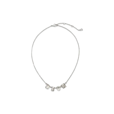 Dior Logo Bijou Necklace "Silver"