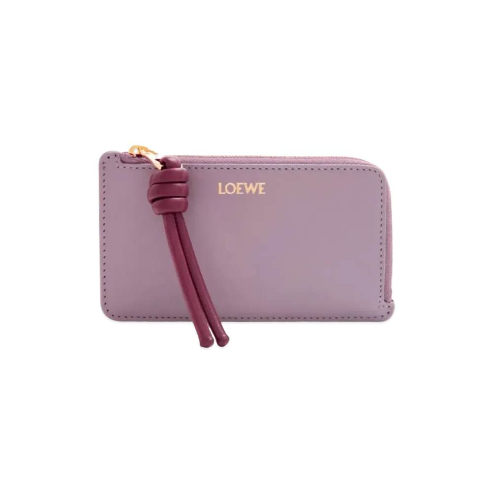 LOEWE Knotcoin Card Holder Shinina Pakaf "Dirty Mauve/Burgundy"