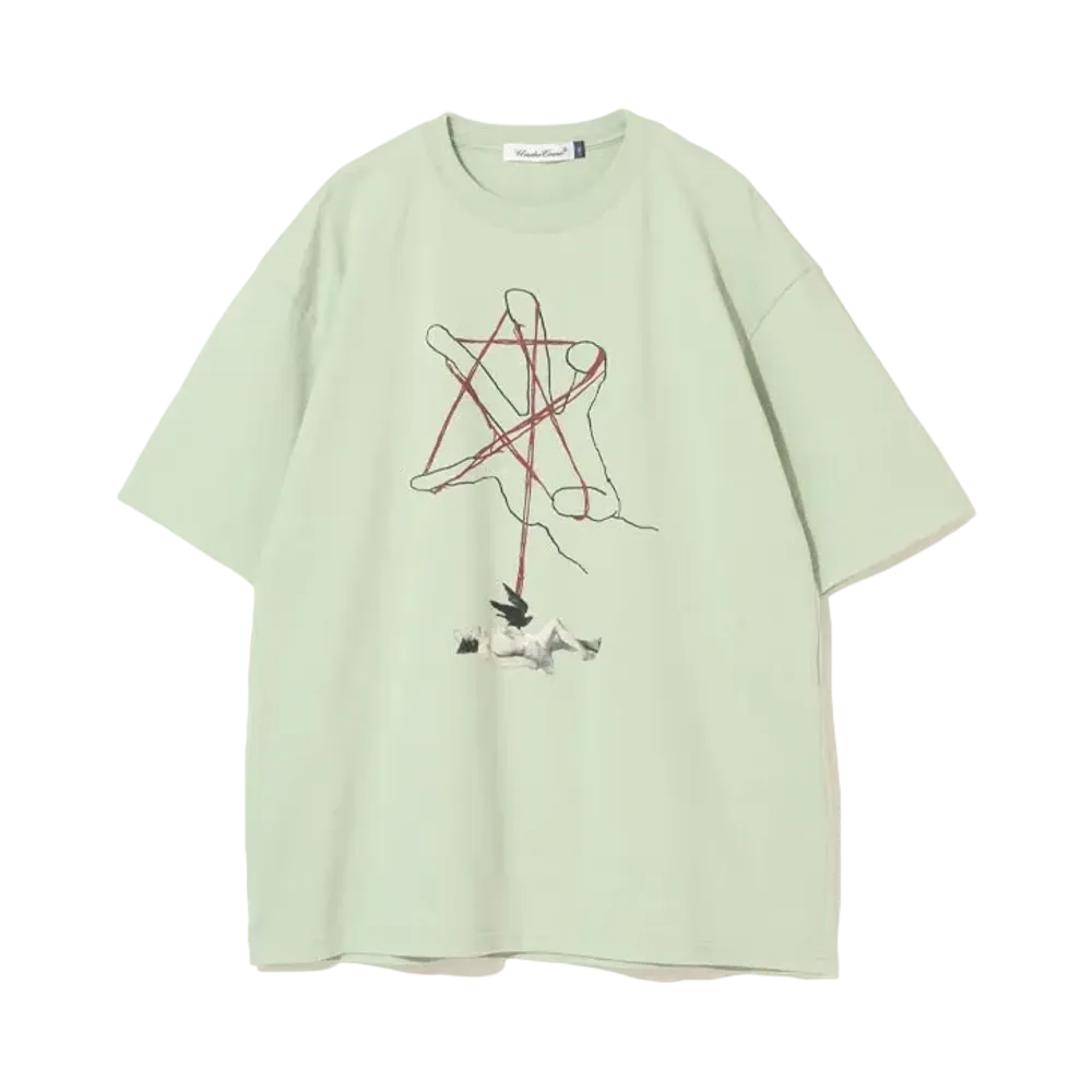 UNDERCOVER Cotton T-Shirt "Pale Green"