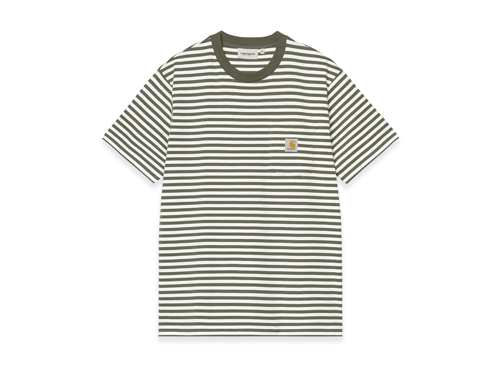 Carhartt WIP S/S Ezra Pocket T-Shirt "Ezra Stripe/Leaf/Wax"