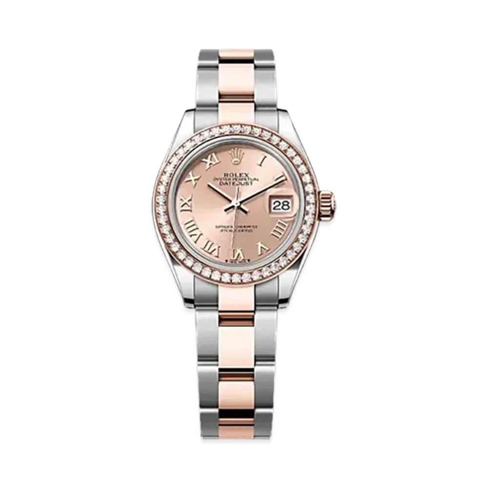 ROLEX Lady-Datejust 28mm Oystersteel & Everose Gold Diamond 279381RBR "Rose-colour"