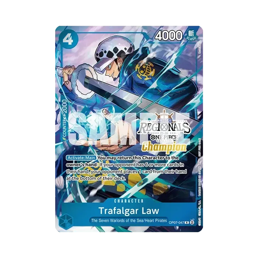 トラファルガー・ロー R [OP07-047]【英語版】(プロモーションカード「オンライン地域 チャンピオンカードセット 2025 Vol.2」)