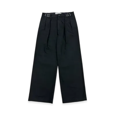 DAIRIKU Cooper Adjuster Wide Chino Pants "Black"