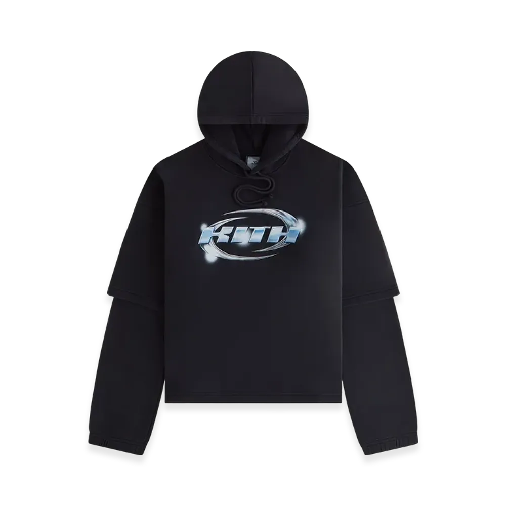 Kith Women Kora Layered Hoodie "Black"