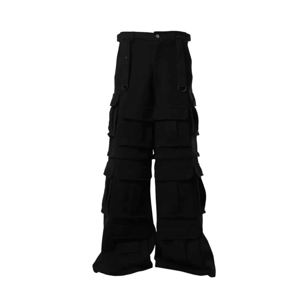 VETEMENTS Blackout Cargo Sweatpants "Black" UE64SP990B