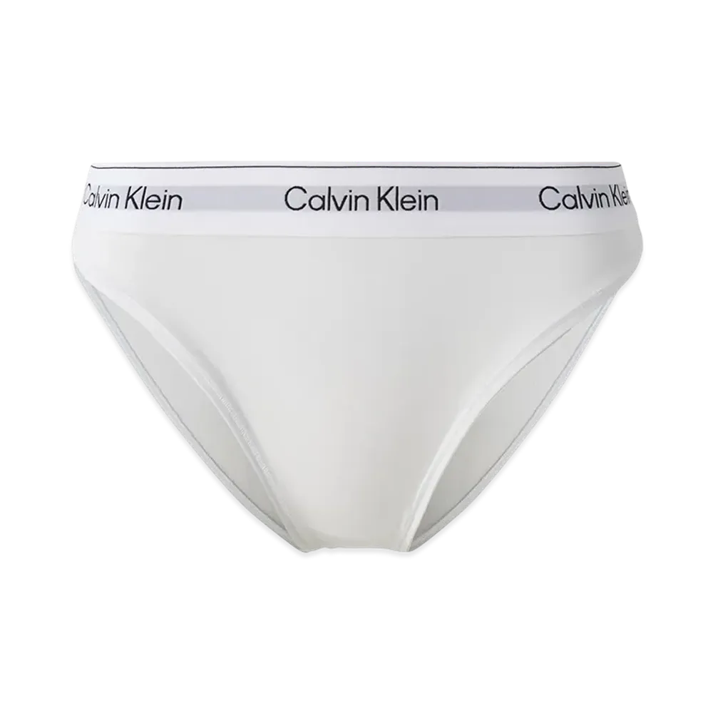 Calvin Klein Icon Cotton Modal High Leg Tanga "White"