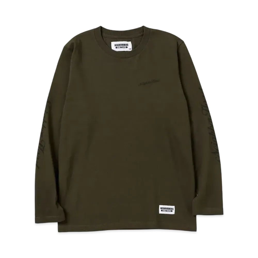 NEIGHBORHOOD OT . Tee LS-8 "Olive Drab"