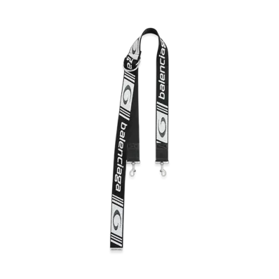 BALENCIAGA D-Ring Strap "Black/White"