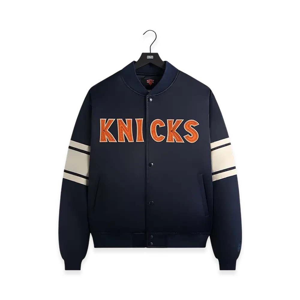 Kith x the New York Knicks Classic Satin Bomber Jacket "Nocturnal"