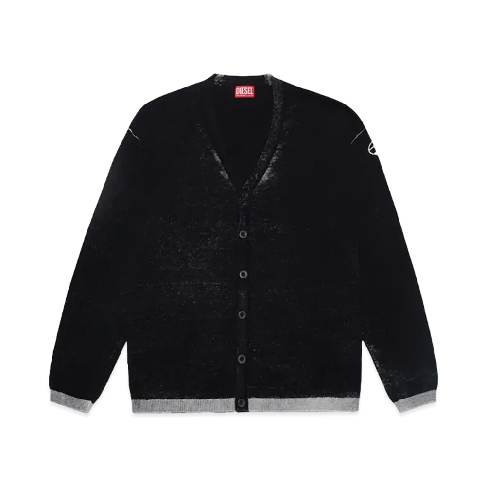 DIESEL K-Larence-Cardigan-B "BLACK"