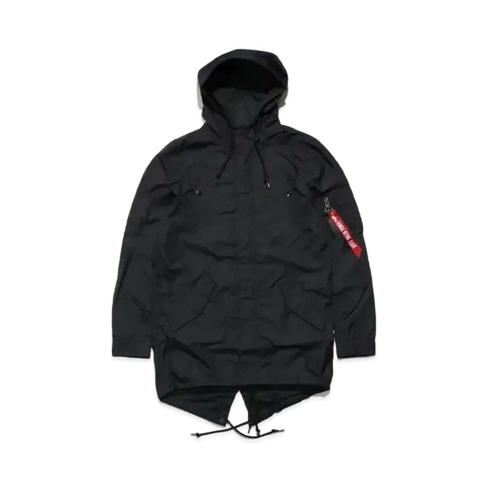 UNDEFEATED NYLON FISHTAIL JACKCET - CJU48500C1 "Black"