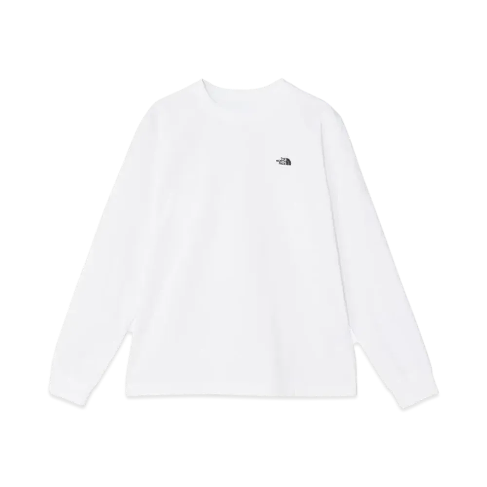 The North Face Long Sleeve Flash Dry Nuptse Cotton Tee "White"
