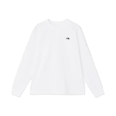 The North Face Long Sleeve Flash Dry Nuptse Cotton Tee "White"