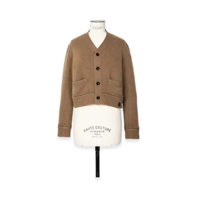 sacai S Cashmere Knit Cardigan "Beige"