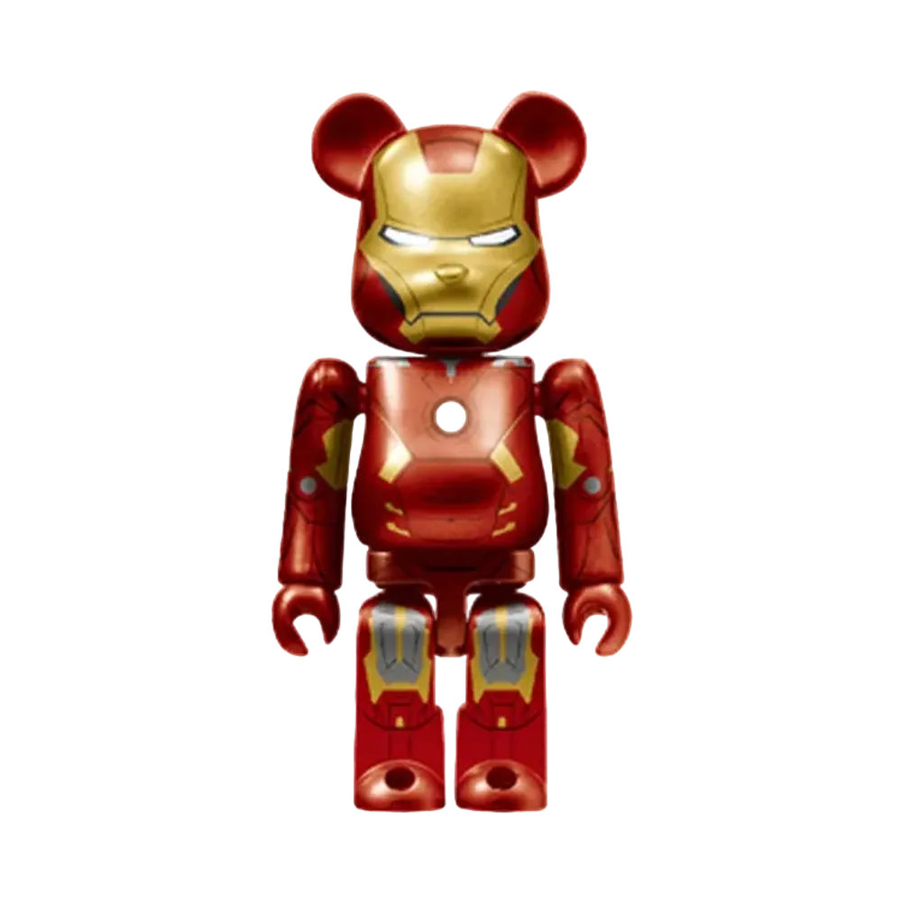 Bearbrick x Marvel Infinity Saga Iron Man Happy Lottery Bearbrick Award 7 [Iron Man Mark 7] 100% "Multi"