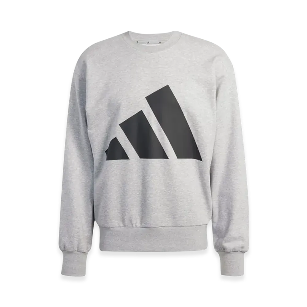 adidas Essentials Big Logo French Terry Sweatshirt "Medium Grey Heather/Black"