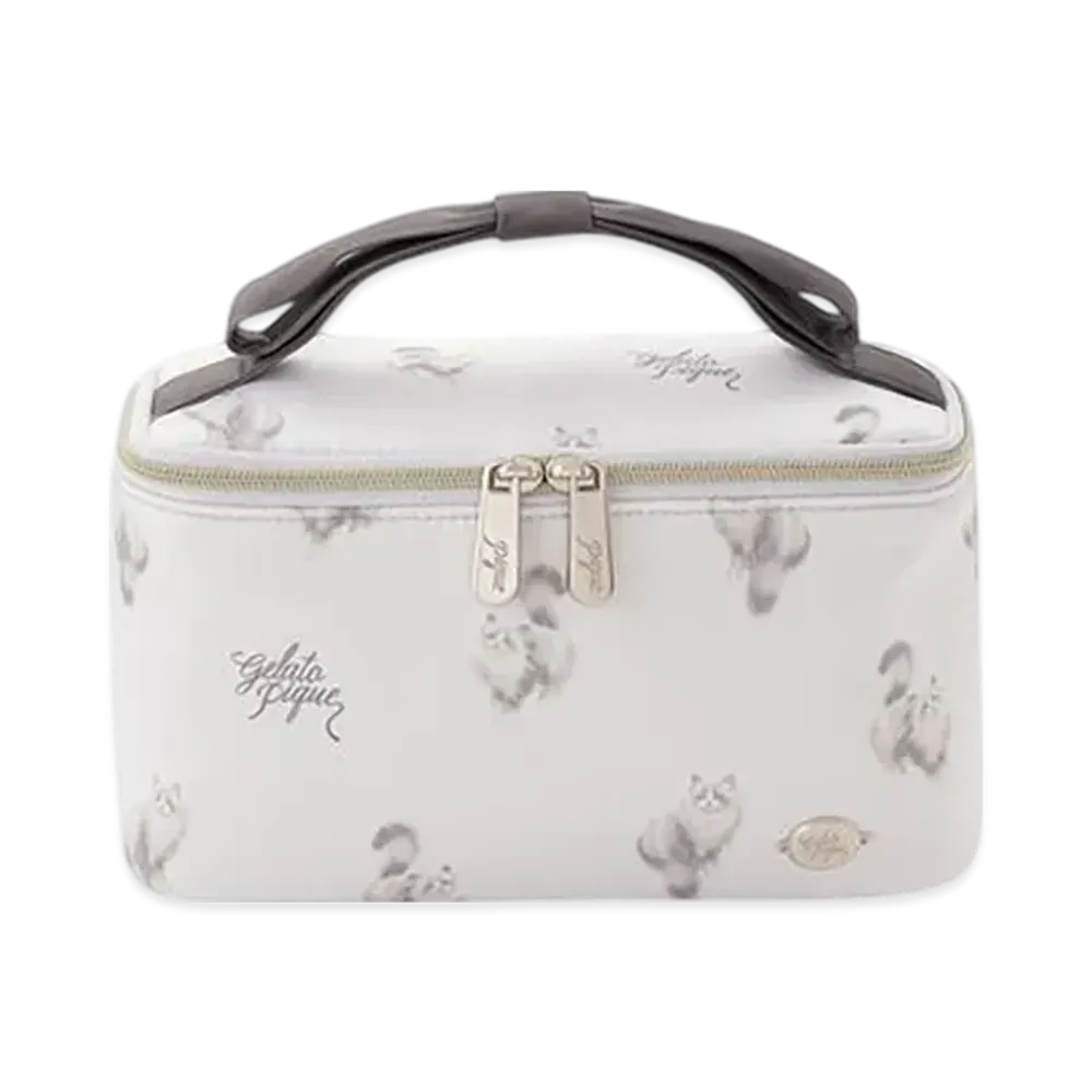 GELATO PIQUE Catall Pattern Vanity Pouch "Lavender"