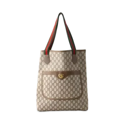 GUCCI Vintage Tote Bag "Beige"