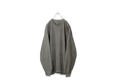 ANCELLM Embroidery Dyed LS T-Shirt 2 "Gray"