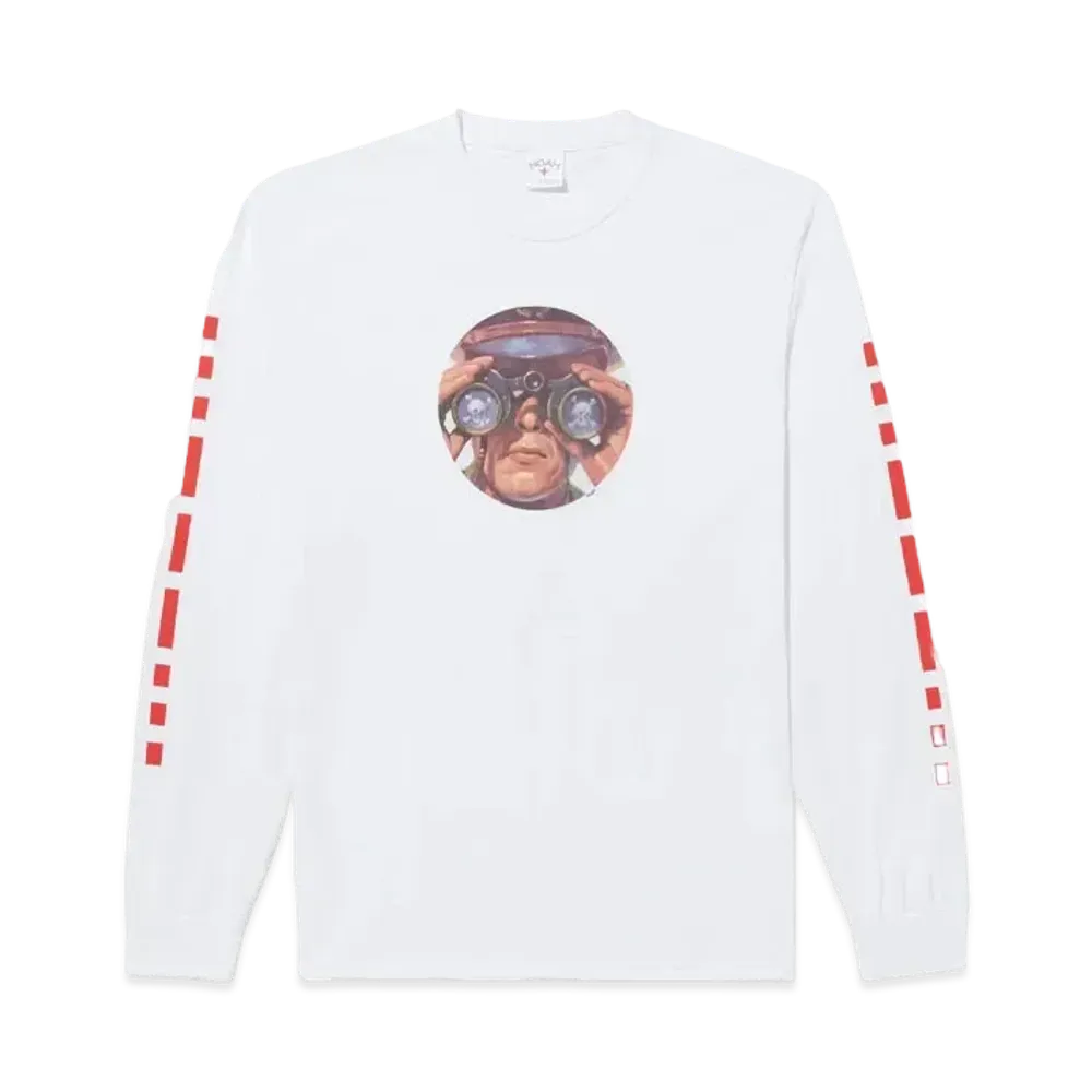 Noah SOS Long Sleeve Tee "White"
